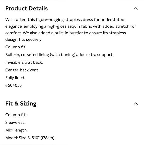 Banana Republic Sequin Strapless Dress. - Picture 5 of 5